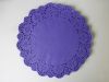 Салфетки бумажные фиолетовые круглые 10 см